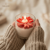 Red Daisy Jar Candle