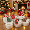 Jumbo Tea Light Christmas Candle Set
