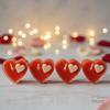 Red Heart Tea Light Candles - Agira Living