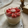 Red Daisy Jar Candle